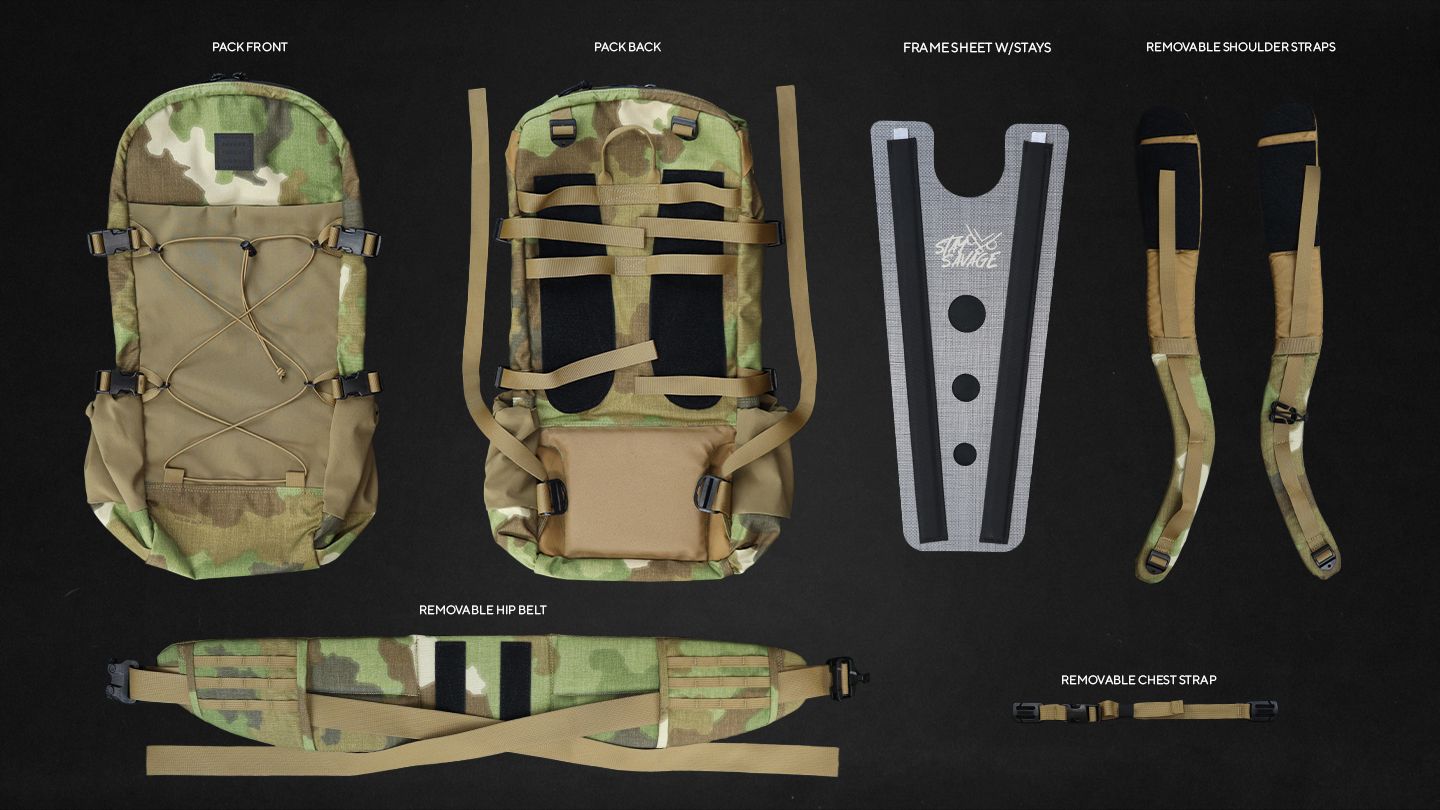 South Pass MKII Pack Nemesis Woodland All Parts