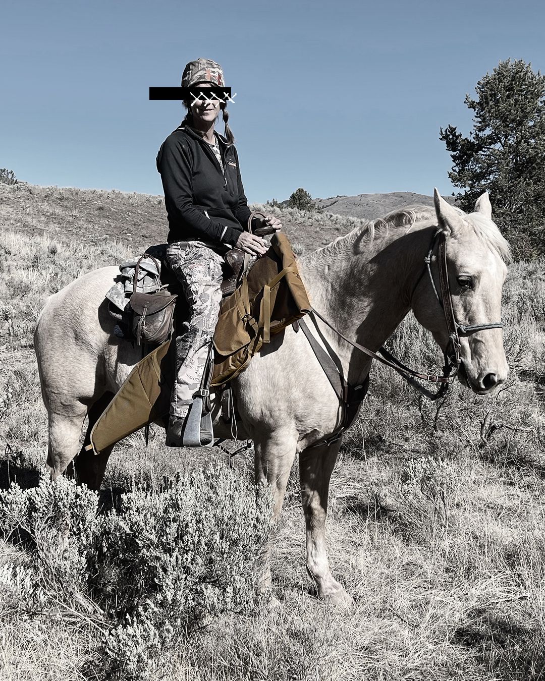 The Grand Scabbard on Horse – Coyote Brown